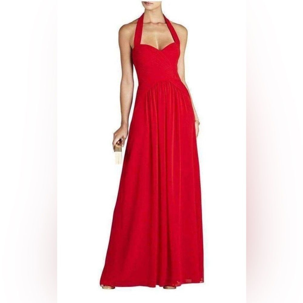 BCBGMaxAzria Vibrant Red Maxi Dress